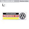 Volkswagen Series Aluminum Badge Car Body Stickers Decals For VW GTI Polo Golf Passat Tiguan Arteon Taigo Caddy Jetta CC Hub Cap