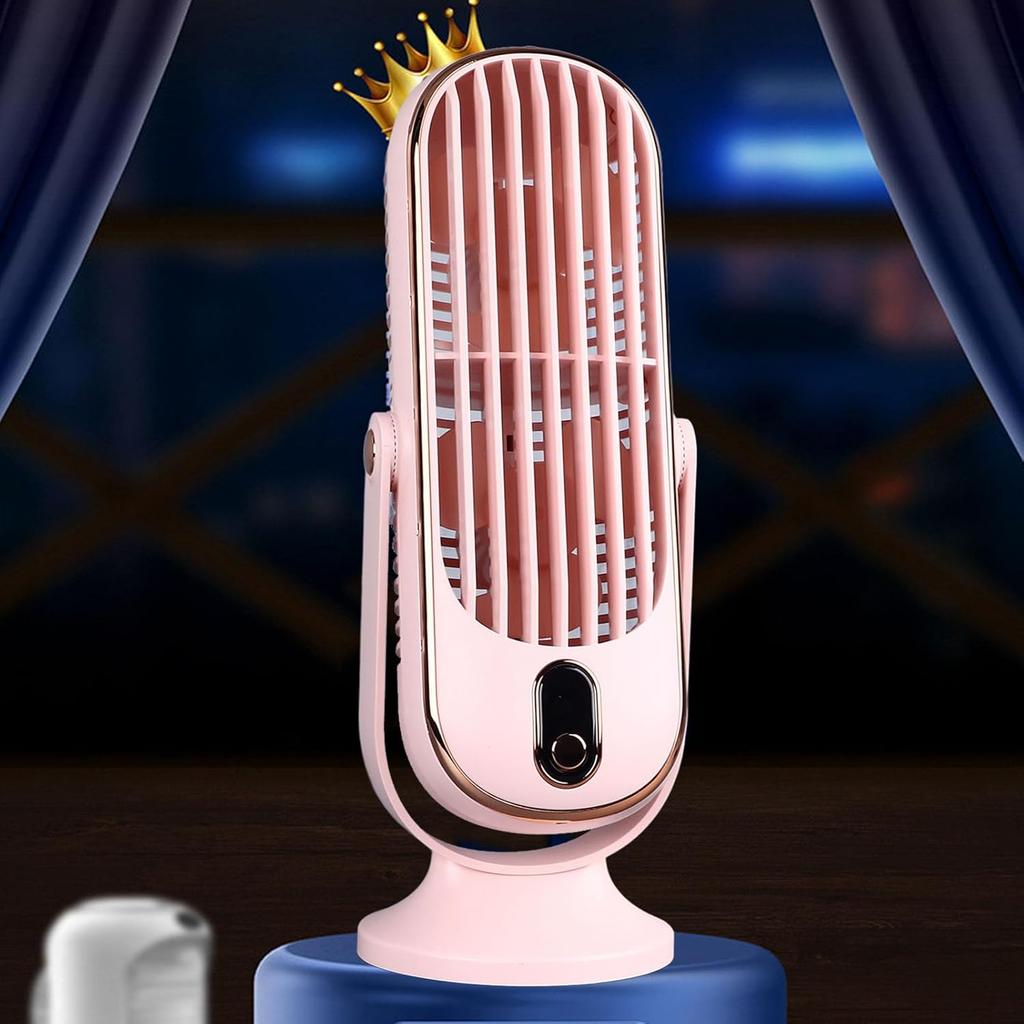 Table Tower Fan Portable USB Electric Cooling Fan with 5 Speeds Brushless Motor Standing Fans for Car Home Office ()