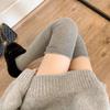 Women'S Thigh High Stockings Trendy Casual Over The Knee Long Socks Lolita Thermal Vertical Stripe Socks Female Tube Leggings