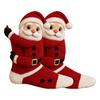 Reusable Thick Fabric Stocking 3D Hugging Christmas Stockings for Fireplace Decorations,Large Knit Holiday Gift Decoration Bags with Santa/Elk/Snowman