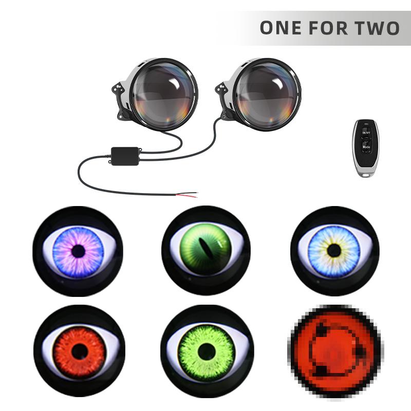 

3,0-дюймовые динамические светодиодные автомобильные фары Devil Eye LED Car Light Headlight Assembly Modified Eagle Eye Light Cars Accessories