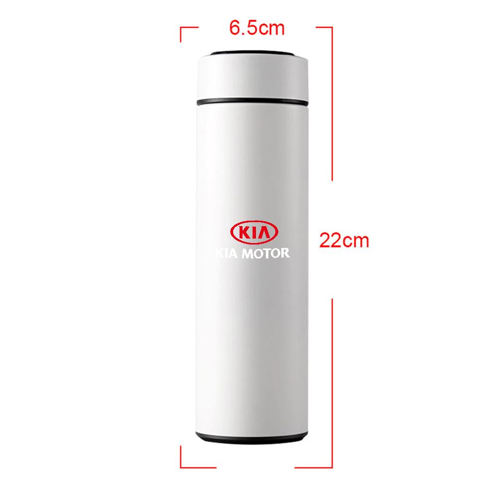 2026 Hot Car Sticker Stainless Steel Vacuum Car Emblem Smart Thermos Cup With Temperature Display For Kia Sportage 3 Rio Ceed Ca