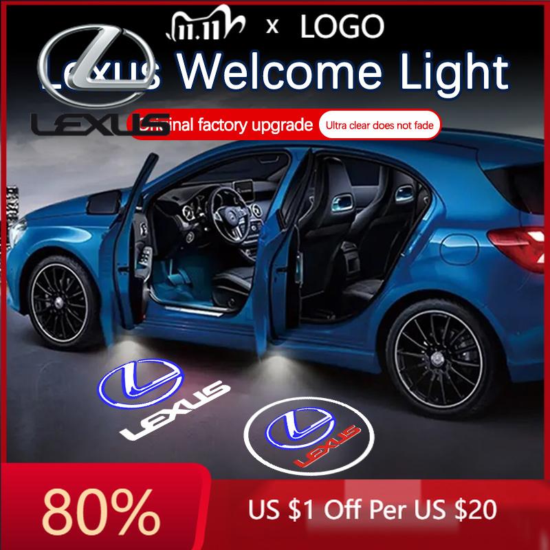 2026 Hot Interior Stickers LED Car Door Welcome Logo Projector Ghost Shadow Light Accessories For Lexus RX ES GX LS LX IS GS RC