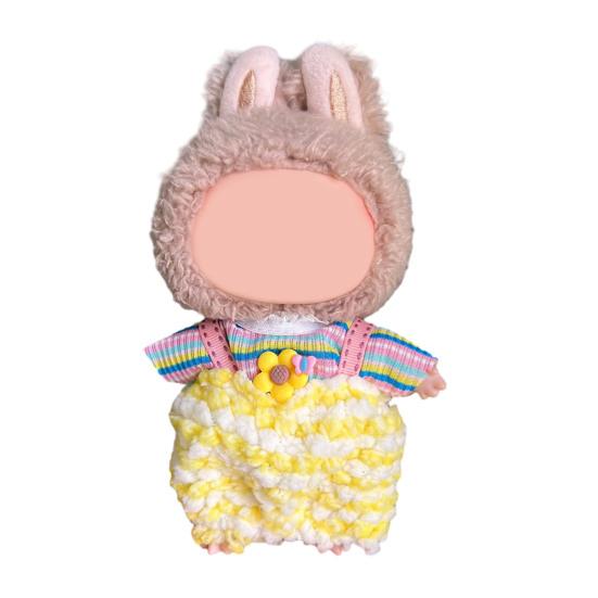 Sada oblečení pro panenky pro 17cm panenky La Bubu Elegantní overal Měkké šaty pro panenku Stylový výstavní outfit Dárek pro milovníky panenek