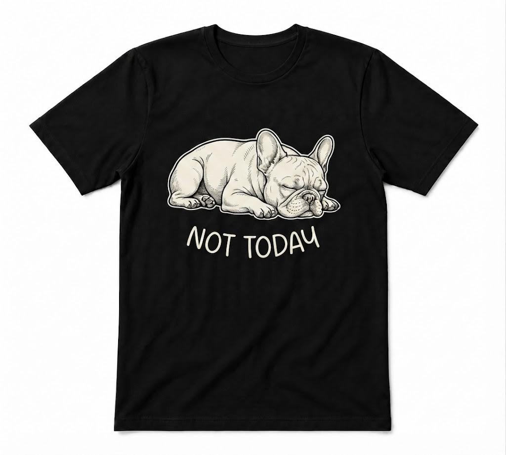 Not Today Pit Bull Cute Pit Bull Gift Funny Pitbull Black T-shirt