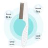 Pet Flea Comb for Dogs and Cats - Dense Tooth Grooming Tool for Hair Removal