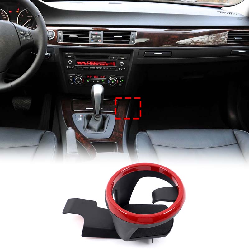 High-quality Car Center Console Side Drinks Cup Holder for BMW 3 Series E90 E92 E93 2005-2012 Carbon Steel Interior Accessories