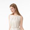 Ziran Xiouya Sleeveless A-Line Dress with Pearl Rope Belt