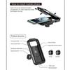 Motorcycle Waterproof Mobile Phone Case Holder with Wireless Charger Adjustable