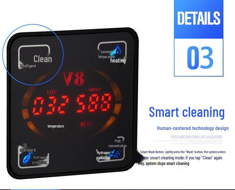 Japan V8 Hydrogen-Rich Kettle: High-Concentration Micro-Electrolysis Hydrogen Alkaline Water Generator