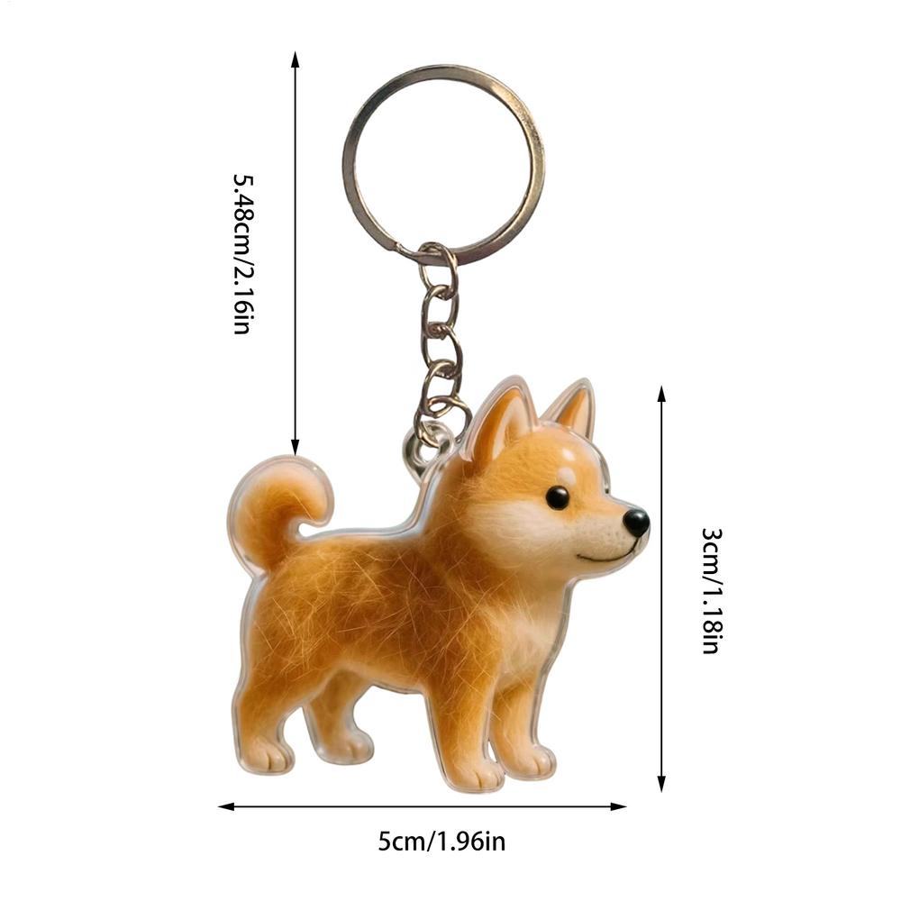 Transparent Dog Hair Storage Container Clear Dog Hair Storage Charm Keychain Adorable Pet Keepsake Capsule Pendant With Key Ring