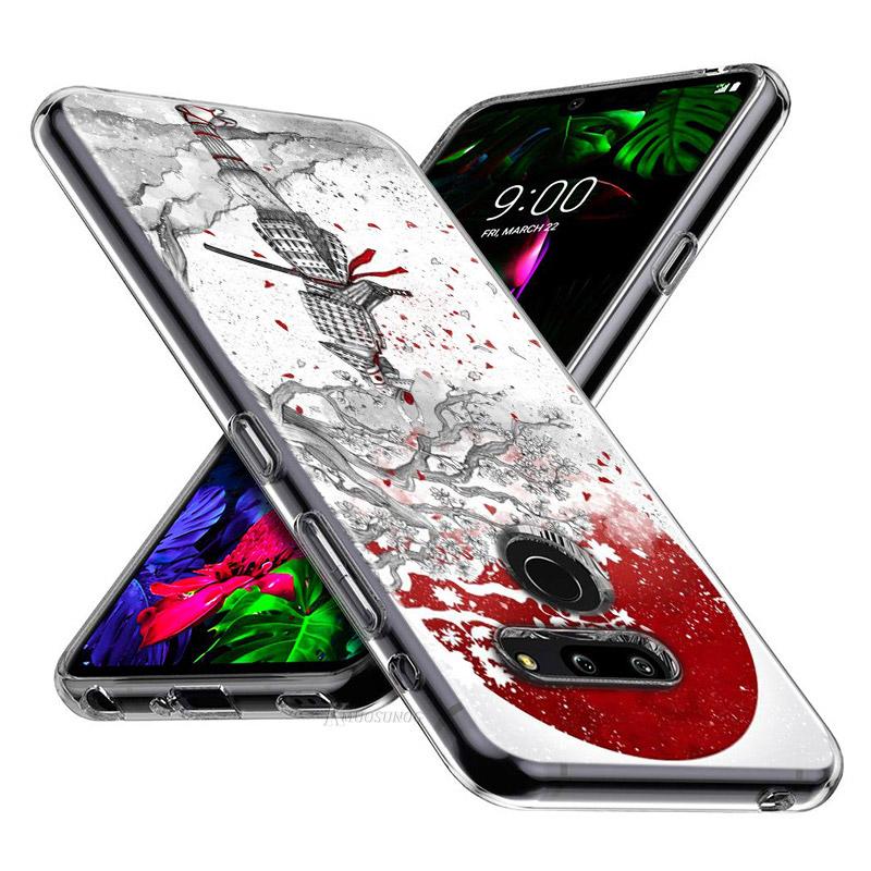 Japanese Red Sun Anime For LG V60 V50S V50 G8X G8S G8 G7 ThinQ 5G K61 K51S K41S K30 K20 Q60 Q9 Soft Phone Case