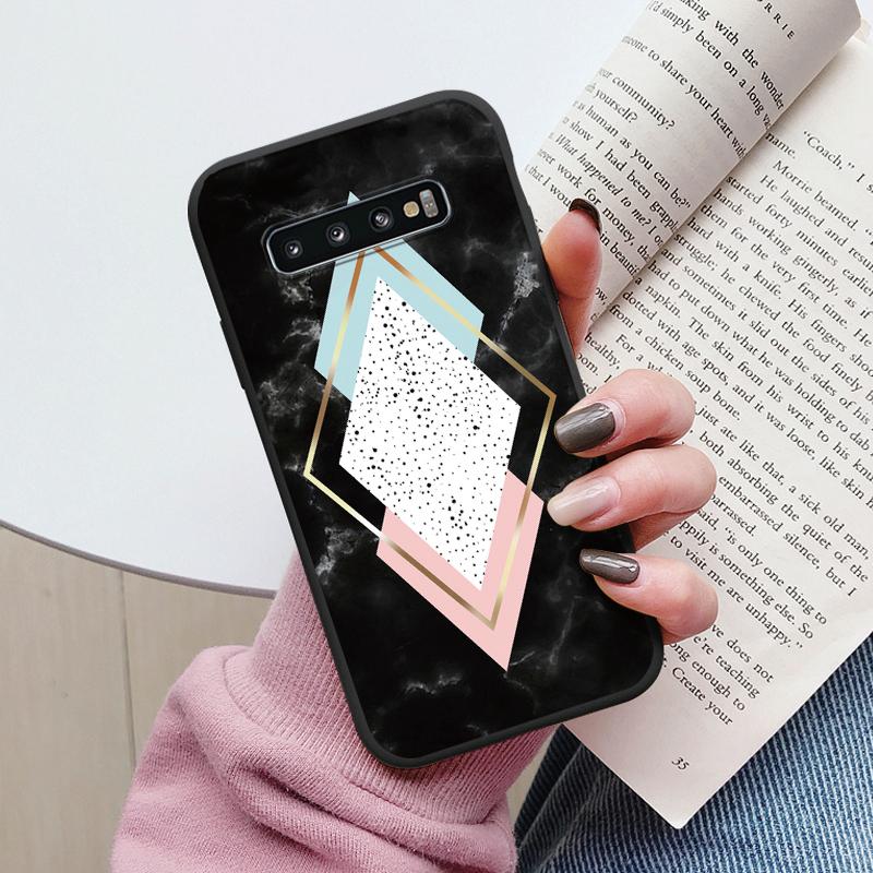 Color Luxury Marble Case For Samsung Galaxy S10 S 10 Plus S10E Fundas Soft TPU Protection Back Cover For Samsung S10 Shockproof