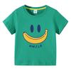 Cute Smiling Banana Kids Short Sleeve T Shirts Boys Girls Same Style Cartoon Casual Tees Comfortable Children Clothing