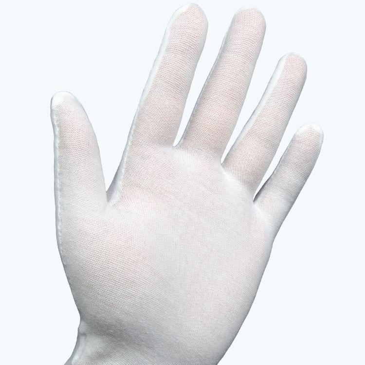 Pure Cotton Wear-Resistant Disposable White Gloves for Work and Etiquette