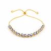 Nidin Luxury Men 4 Colors Evil Eye Beads Chain Bracelets Bangles Adjustable Party Wedding Elegant  Jewelry Gift For Female Male