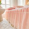 Luxury Lace Bed Cover Queen/King Size Bed Sheet Skirt Solid Color Plain Bed Skirts for Doubel Bed (pillowcase Need Order)
