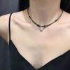 Vintage Chinese Style Lion-Pendant Necklace for Women Men Lucky Punk Unusual Stone Bead Choker Chain On The Neck Beads