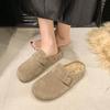 Fashion Petite Women's Vintage Half Slippers With Thick Sole And Rubber Outsole Spring Autumn New Arrival Bohemian Style Flat Form Sanda