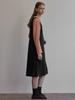 BEMUSE MANSION V-Neck Layered Dress - Black