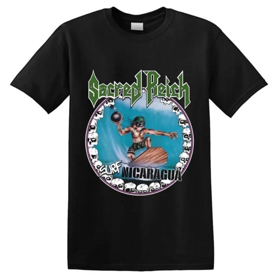 

SACRED REICH - Футболка Surf Nicaragua Футболки Высокое качество 100% хлопок Короткий рукав XXXXXL разноцветный