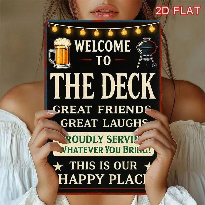 

Vintage Metal Wall Art Sign Plaque Tin Sign Home Decor Living Room Bar 20x30cm