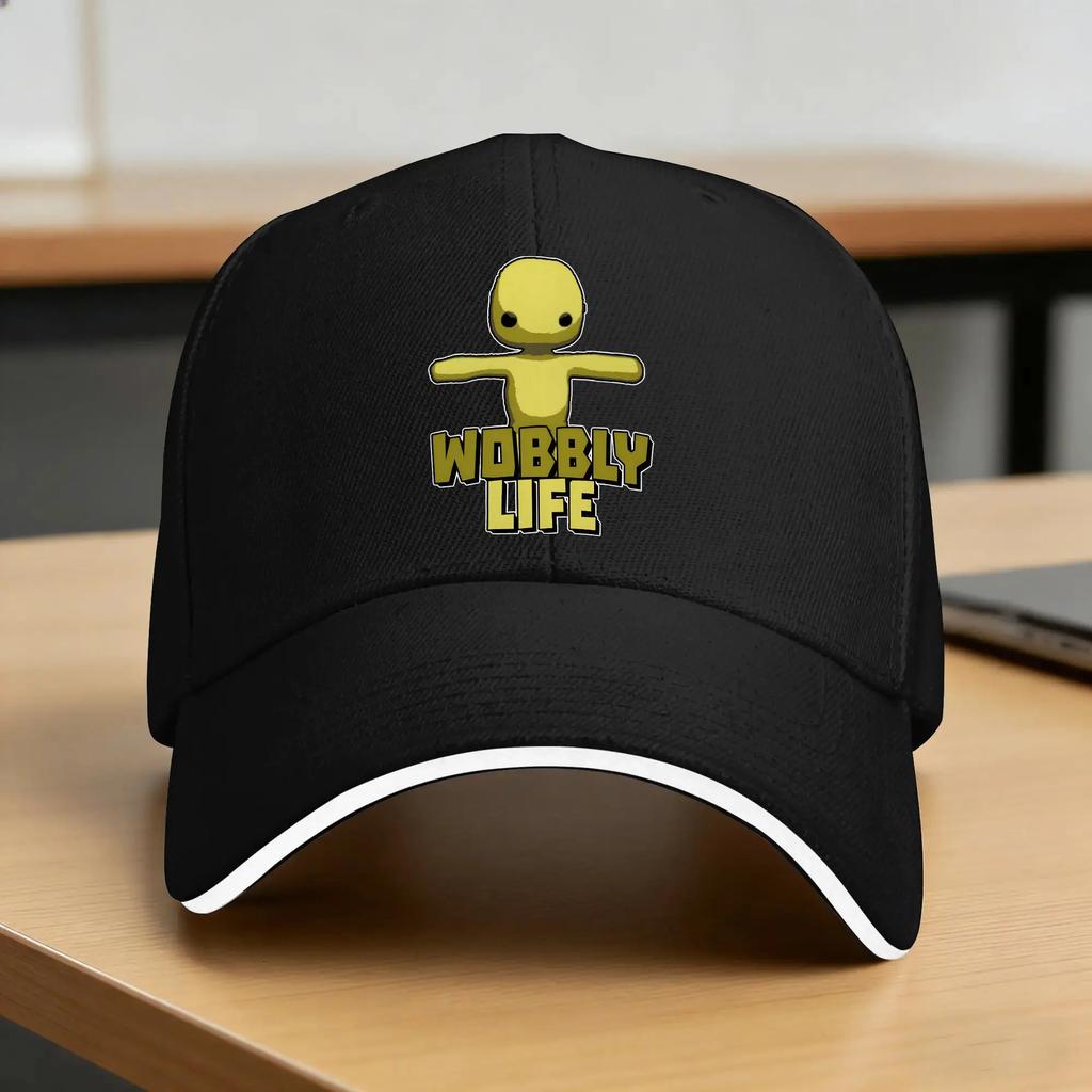 Wobbly Life Casual Baseball Cap Summer Trucker Hat Hot Sale Kpop Rock Hip Hop Hats Unisex Adult Vintage Baseball Caps