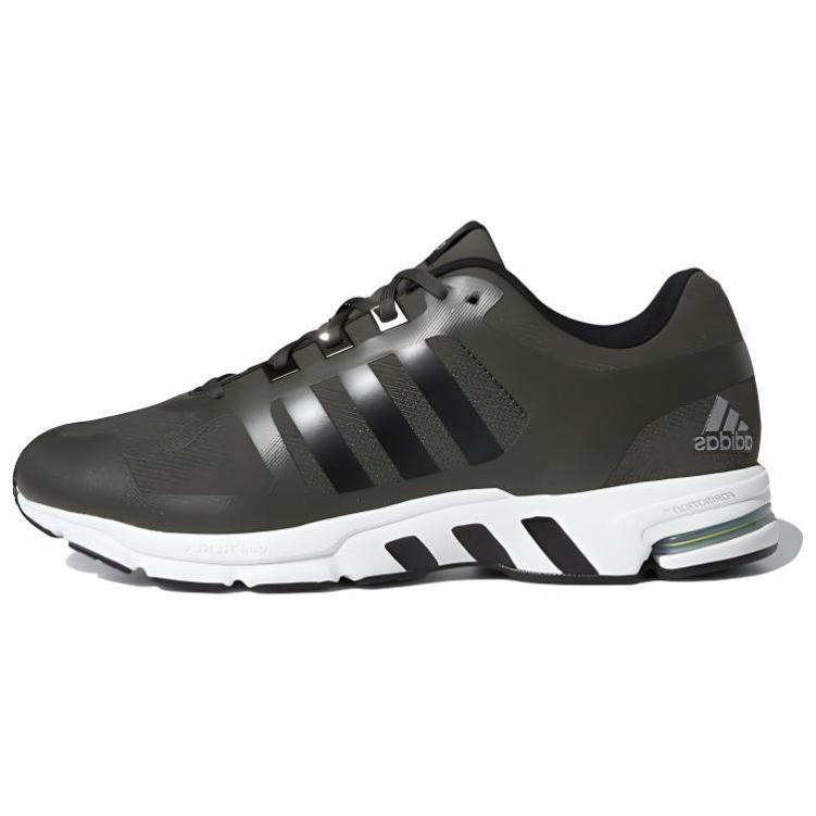 Adidas Equipment 10 Round Toe Lace-Up Cushioning Low-Top Marathon Running Shoes Unisex Sneakers Black White EE8997