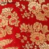 Jacquard Brocade Fabric By Meters for Cheongsam Dress Clothes Bag Pillowcase Diy Sewing Smooth Soft Flower Needlework Cloth Red