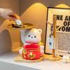 Lucky Cat Storage Ornament with Photo Frame