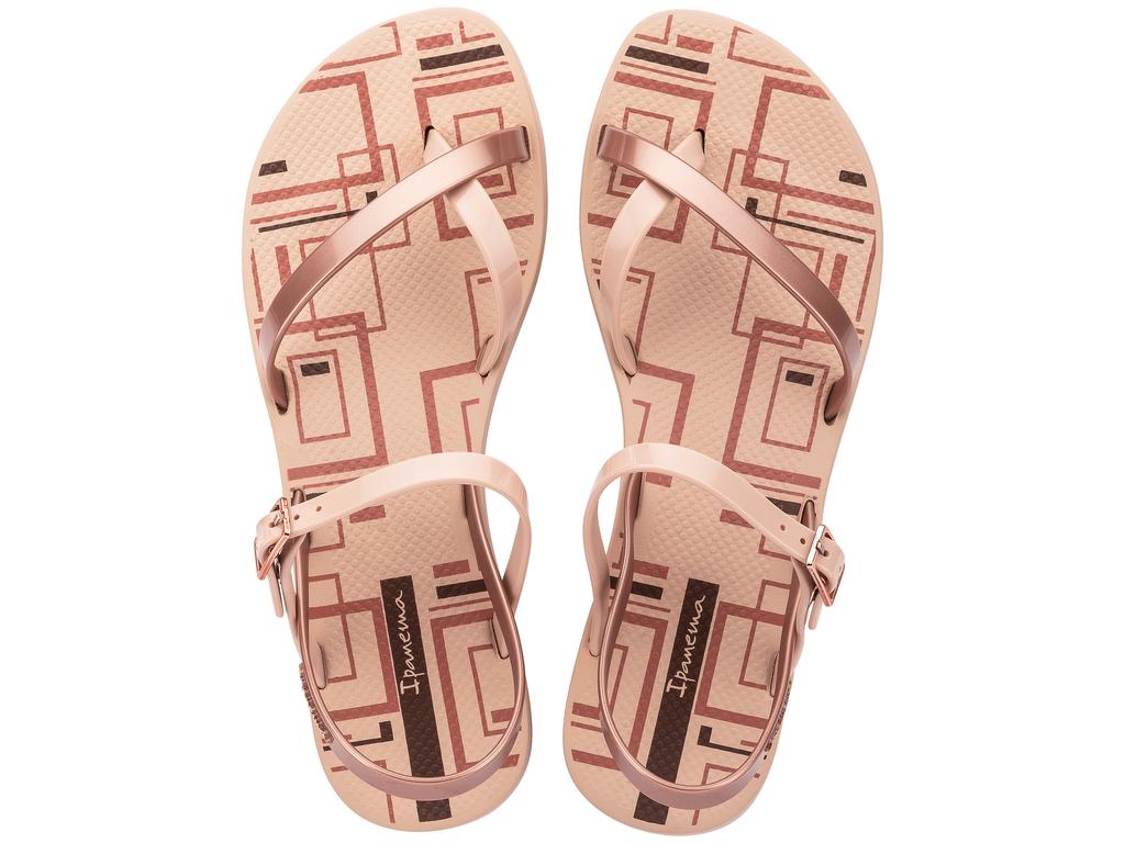 Ipanema Fashion Sand VIII Fem Beige/Pink/Brown [82842 BN746] Size 37