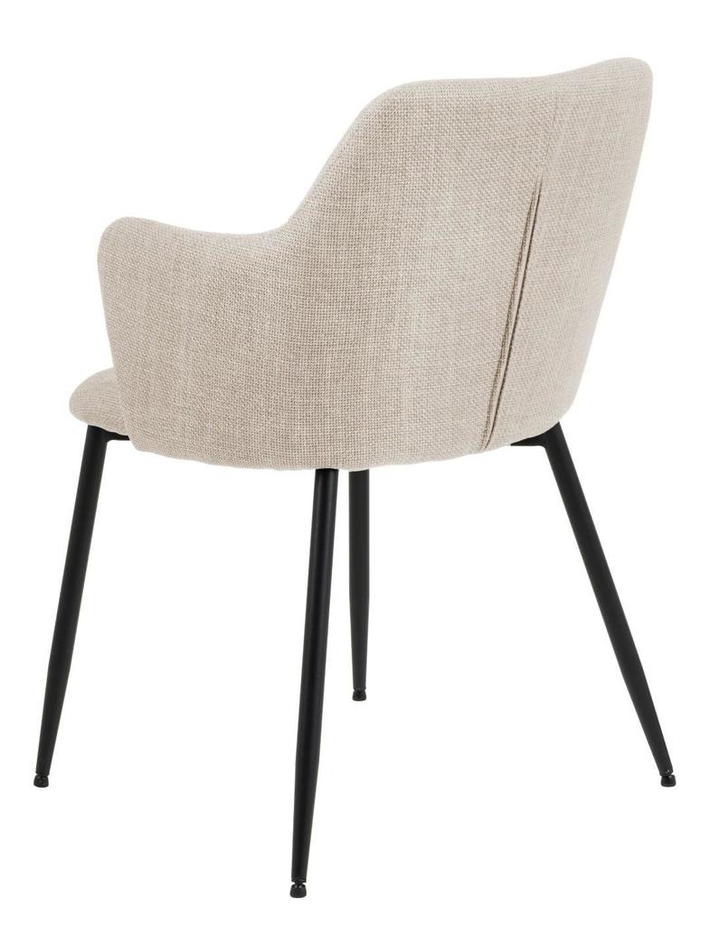 Ilsa CHAIR WITH ARMRESTS beige high backrest