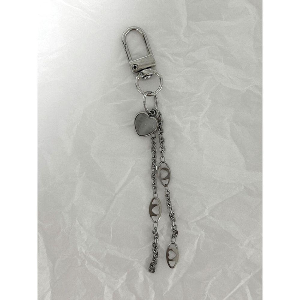 PinOf Silver Heart Keyring
