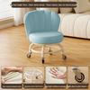 Children's Rotating Stool with Backrest and Silent Wheels