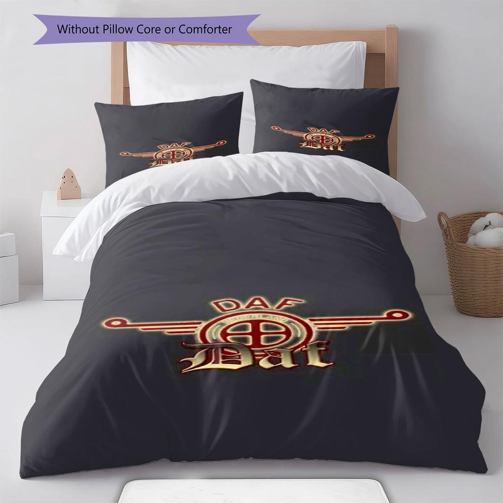 DAF Pattern Bedding,Quilt Set Quilt Cover Pillowcase Home Birthday Gift(1 * duvet cover + 2 * pillowcase, without core)