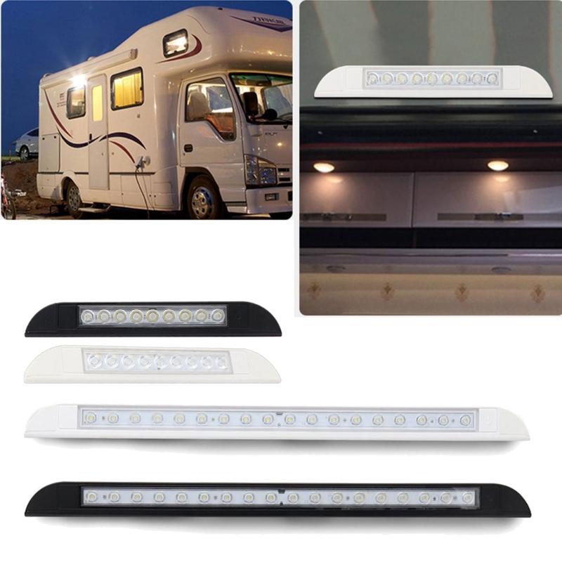 Motorhome Ceiling Light RV Yacht 12-28V LED Awning Lamp Sunshade Panel Light Bar Boat Trailer LED Spotlights