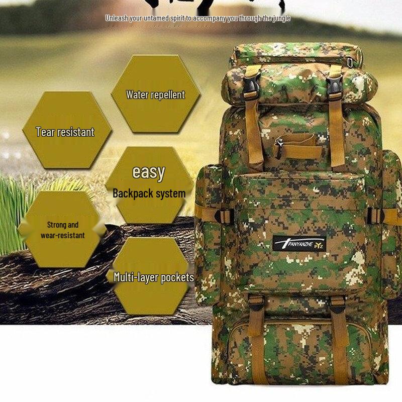Fenqiying 85L Large Capacity Outdoor Backpack