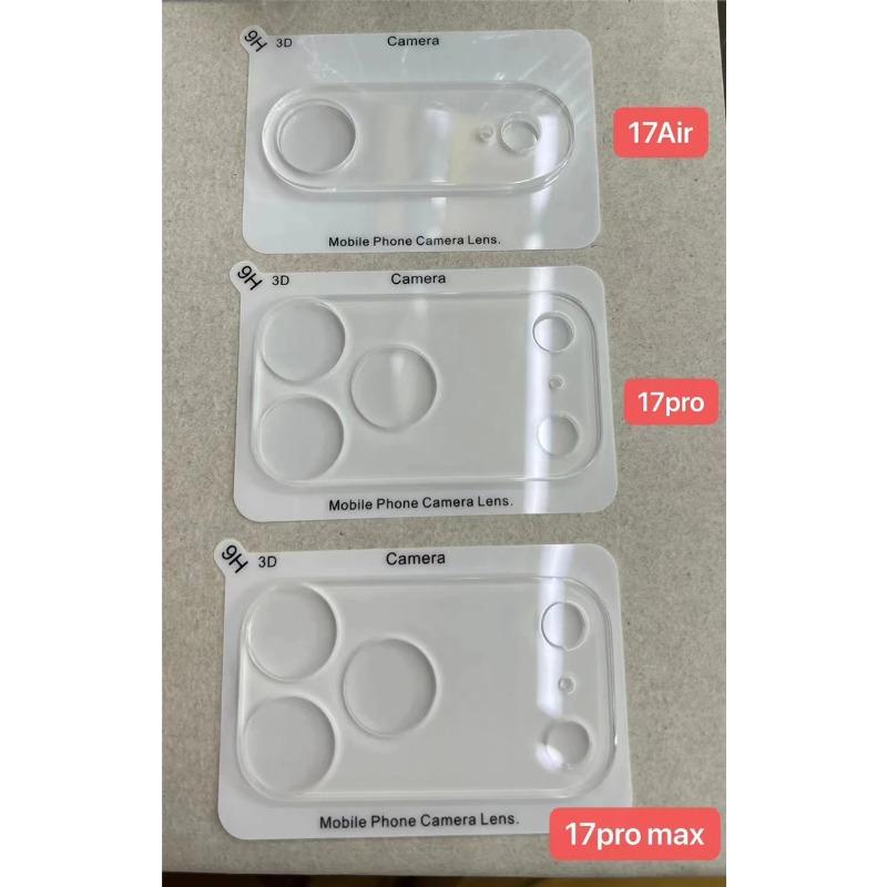 

3 шт. HD Закаленное стекло для объектива камеры для IPhone 17 Pro Max Защитная пленка для экрана объектива камеры для IPhone 17 Air Pro Max Стекло для объектива For iPhone 17 Air
