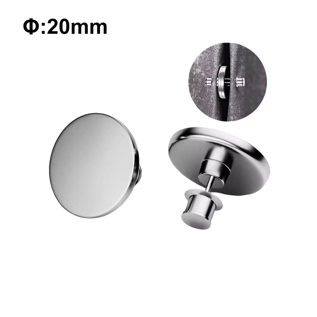 4 Pair Curtain Magnetic Button Detachable Curtain Fix Fastener Clip Prevent Light Adjustment Window Screen Close Magnet Buckles