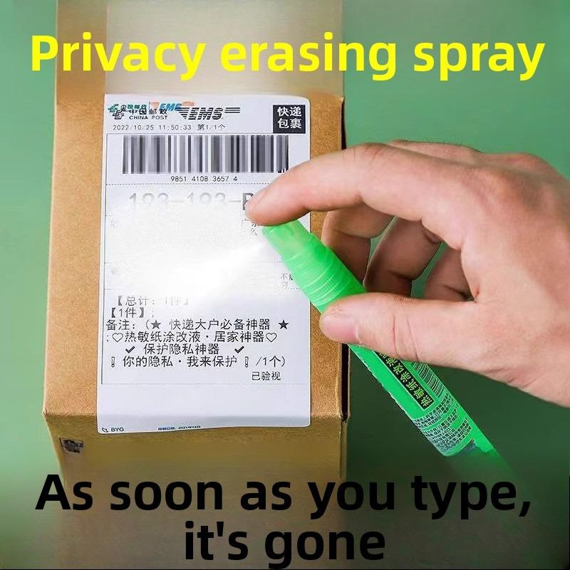 Thermal Paper Correction Spray, Express Code Pen, Applicator Liquid, Express Waybill Doodling Magic Tool, Traceless Character Remover