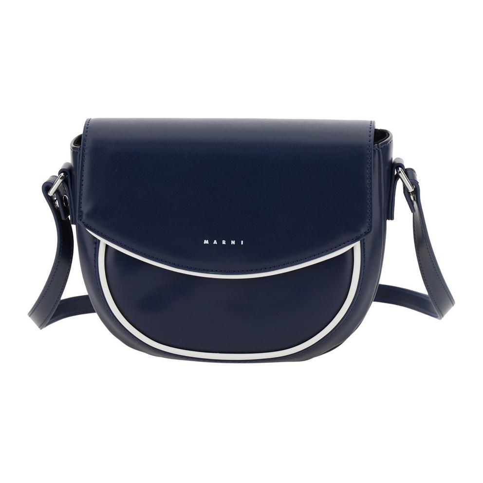 

Marni Logo Print Adjustable Shoulder Strap Eco Leather Shoulder Bag Kids Shoulder Bag Blue M01476M00TKMW94F0M803 Basic Set (Bag+Dust Bag)