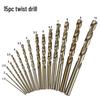 15-Piece HSS Drill Bit Set, 1.5-10mm