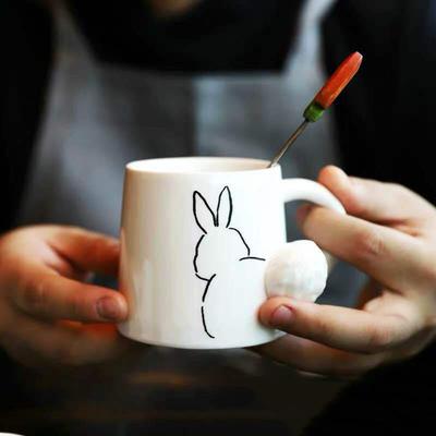 Kreative 3D dreidimensionale Tier Keramik Kaffeetasse Persönlichkeit Becher Kaffeetasse Milch Tasse