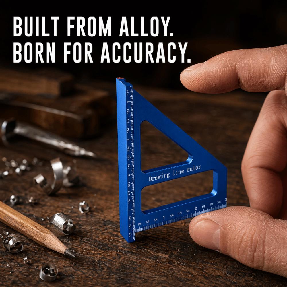 Aluminum Alloy Angle Gauge Tool Multi Angle Woodworking Square Protractor For Woodworking