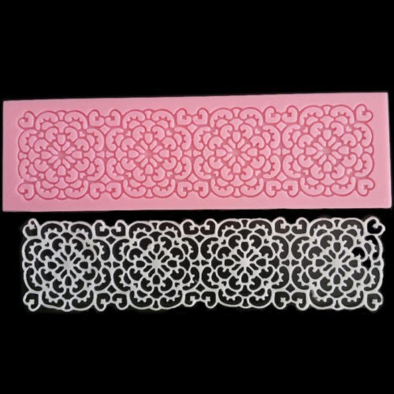 Butterfly Honeycomb Leaves Lace Mat Dessert Border Decoration Fondant Silicone Cake Molds Chocolate Sugar Craft Baking Tools
