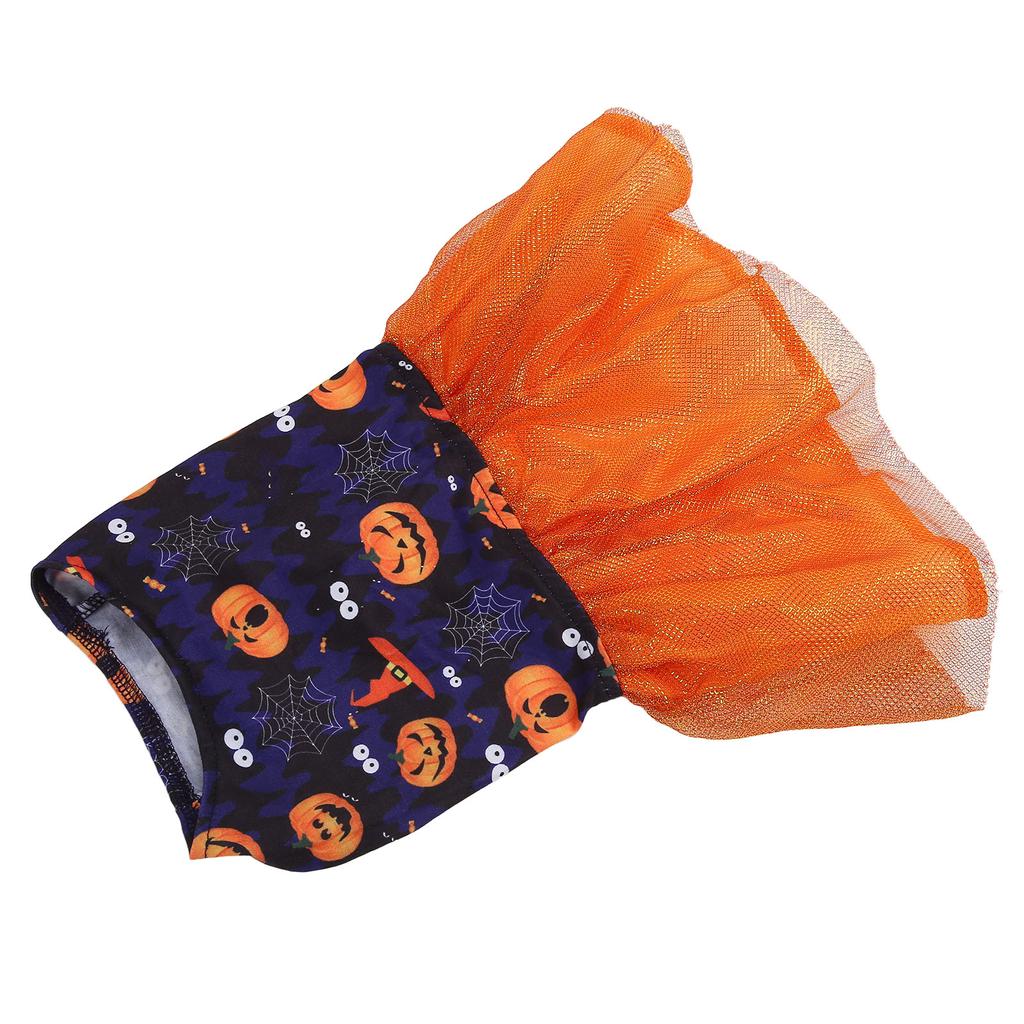 Pet Halloween Dress Skin Friendly Cute Lightweight One Piece Dog Costume for Puppy Party Holiday S