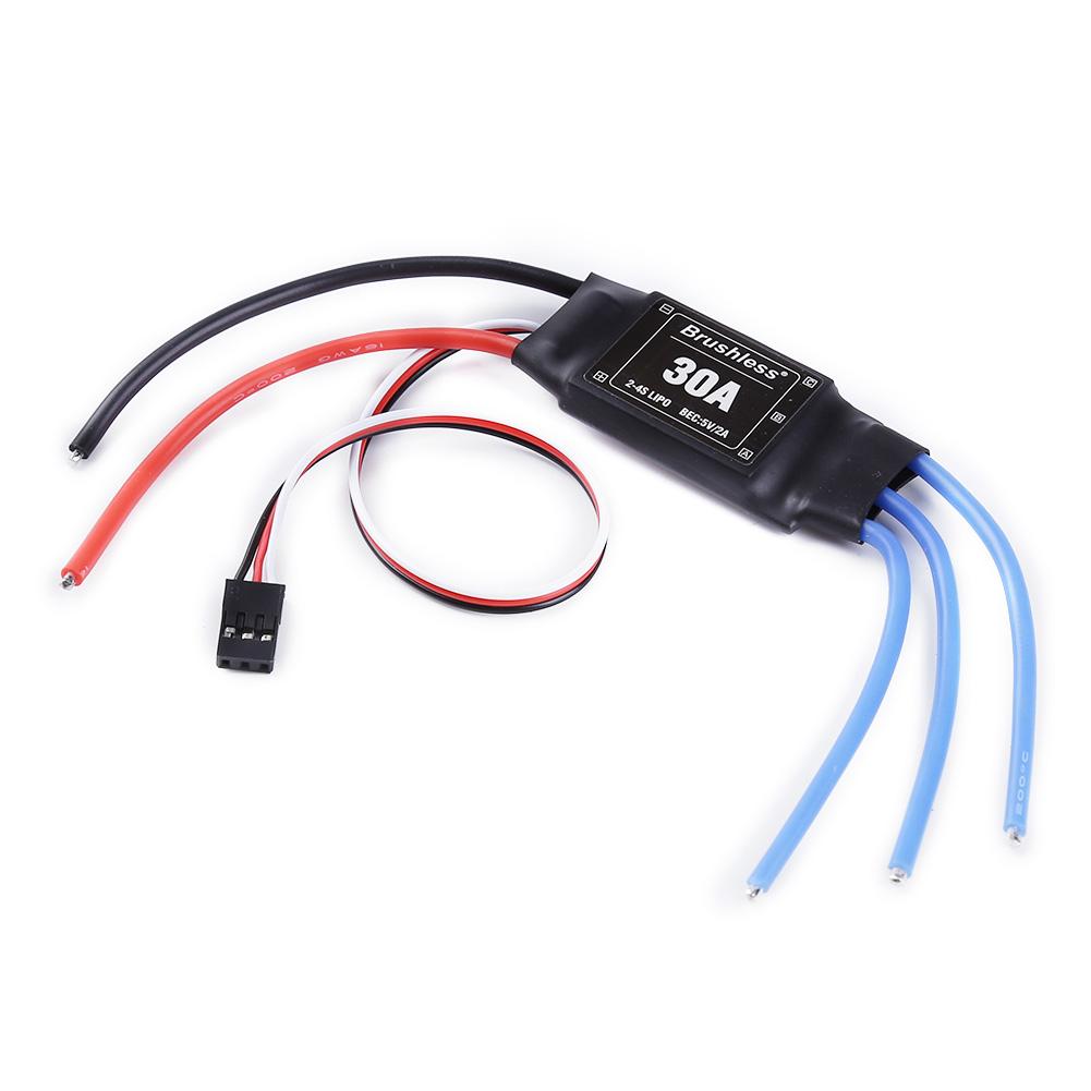 XXD 30A ESC Brushless Motor for RC Airplane Helicopter Aircraft Speed Controller 2-4S ESC Brushless Motor Speed Controller RC