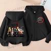 Demon Slayer Children'S Cardigan Coat Zipper Tops Boy Girls  Hoodie Autumn Sweatshirt Anime Cosplay Fashion Clothing