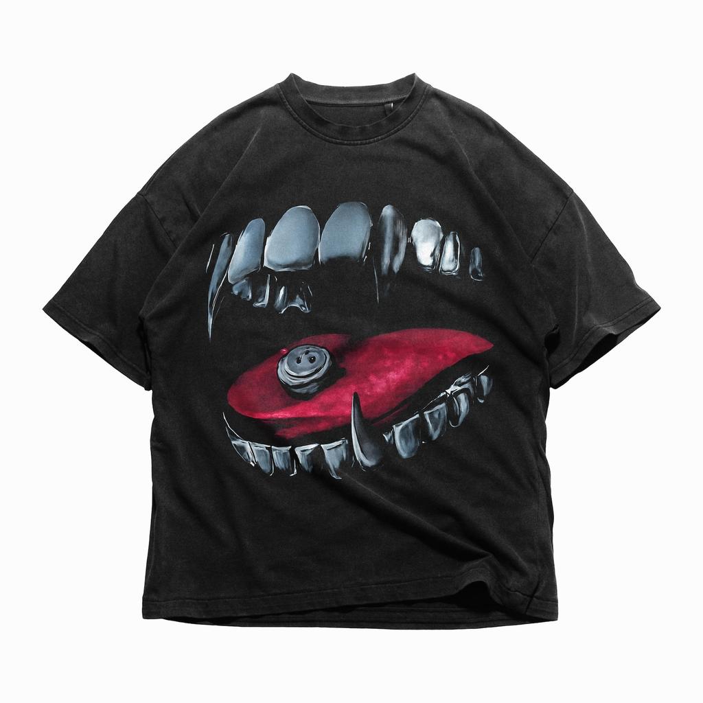 Y2K Grunge Graphic Tee Baggy Streetwear Shirt, Grillz, Streetwear Graphic Tee, Premium Graphic Tshirt, Misfit Shirt, Hip Hop Shirt