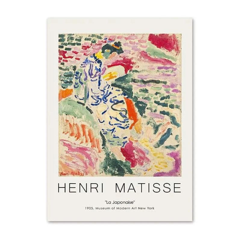 Henri Matisse Poster Vintage Wall Art Canvas Painting Nordic Abstract Landscape Paintings and Prints for Living Room Home Decor